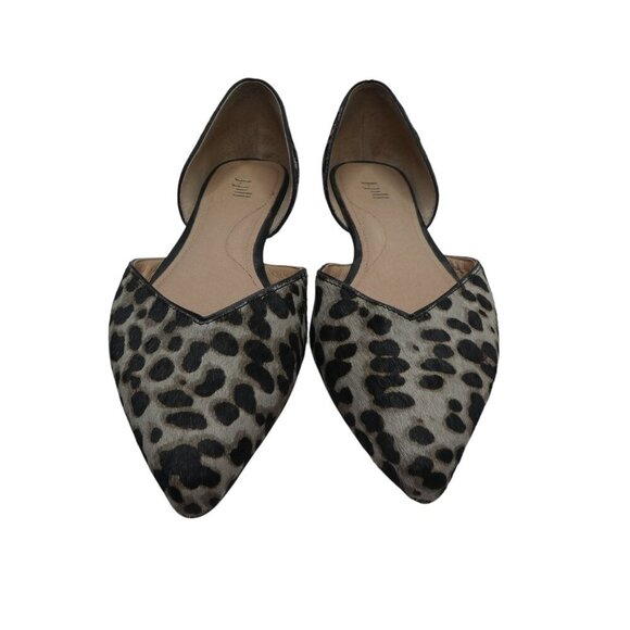 J. Jill Mirabelle Dorsays Leather Cow Hair Pointed Toe Flats Womens 7.5 - Picture 6 of 13